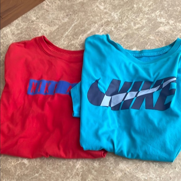 Nike Red and Blue Short Sleeve Tees - Picture 1 of 1